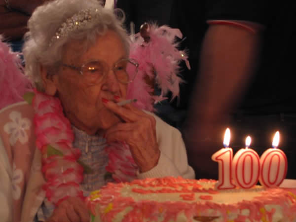 Tough Grandma Hitting 100