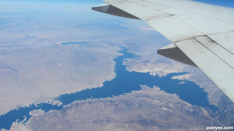 flying over the greenland