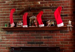 The stockings were hung by the chimney with care...