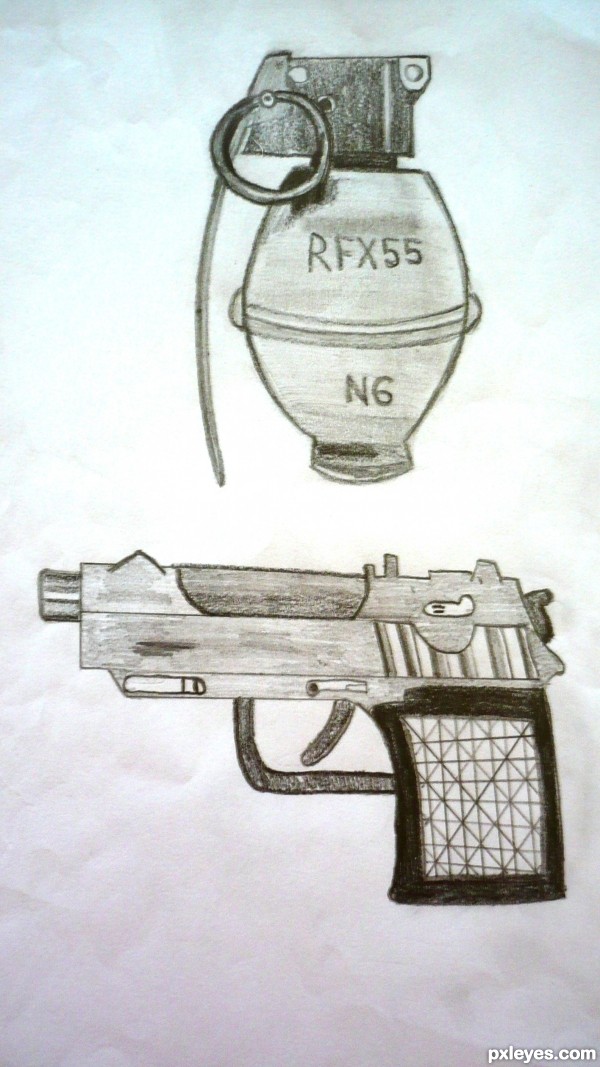 Creation of GUN AND GRENADE: Step 2