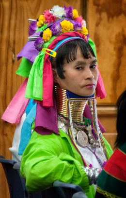 In her national costume