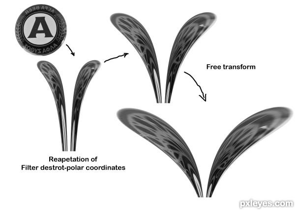 Creation of Flower: Step 1