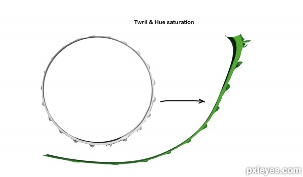 Creation of Flower: Step 3