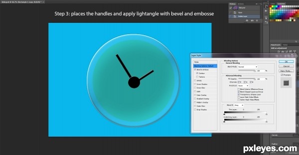 Creation of clock with roman numbers: Step 3