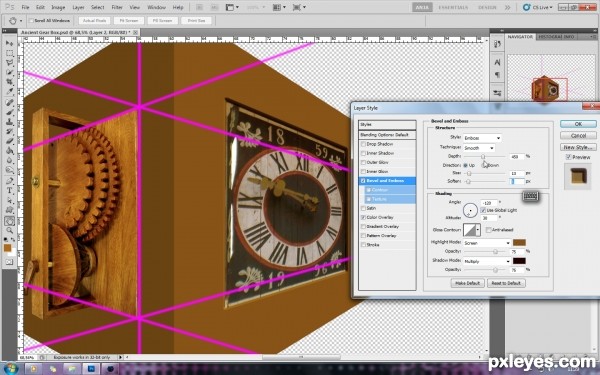 Creation of Ancient Clock Box: Step 1