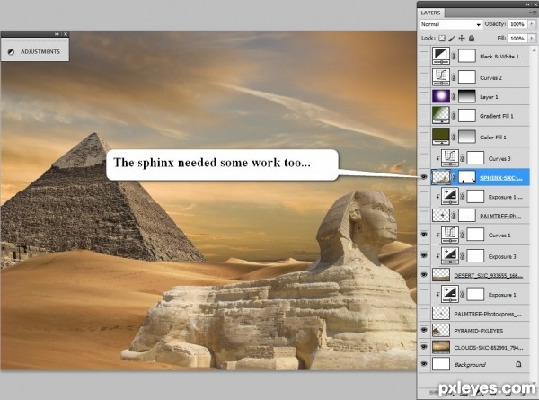 Creation of Egyptian Scene: Step 6