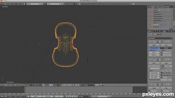 Creation of Violin: Step 1