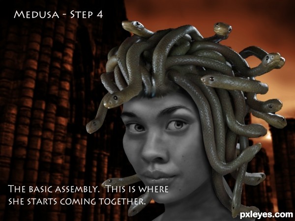 Creation of Medusa: Step 4