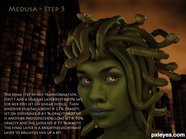 Creation of Medusa: Step 5