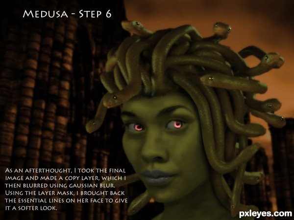 Creation of Medusa: Step 6