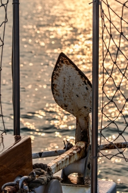 Anchor at sunset