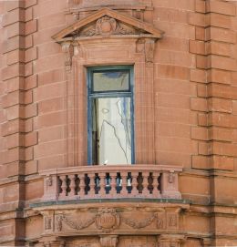 Old Red Balcony