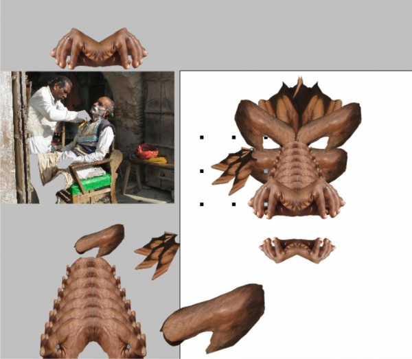 Creation of Handy Dragon: Step 6