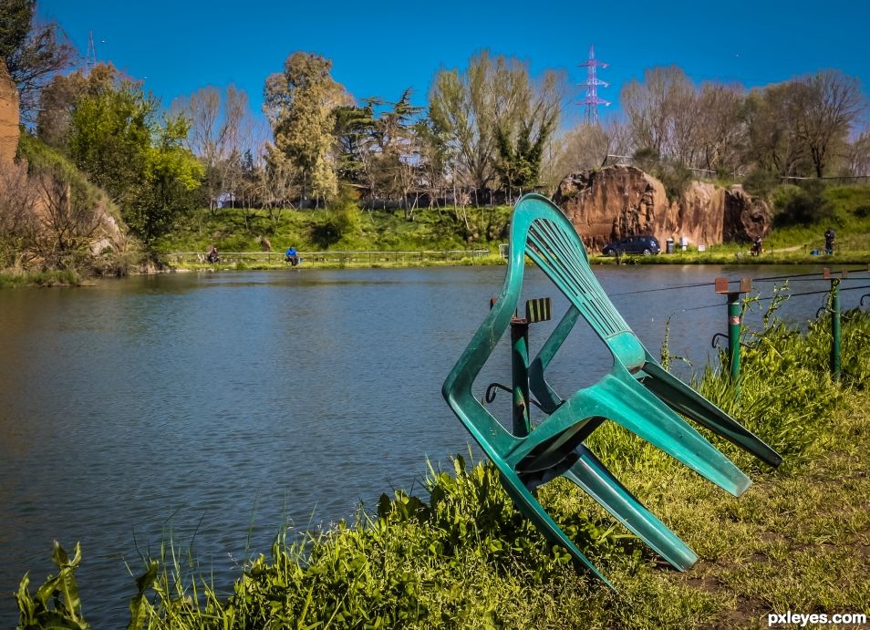 Green chair