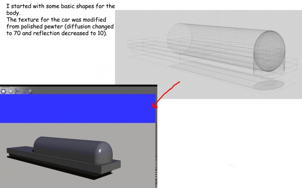 Creation of 1929 bentley racer: Step 1