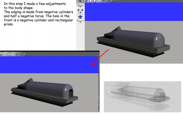 Creation of 1929 bentley racer: Step 3