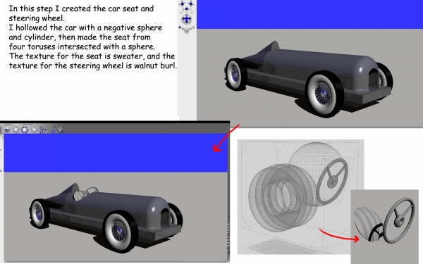 Creation of 1929 bentley racer: Step 5