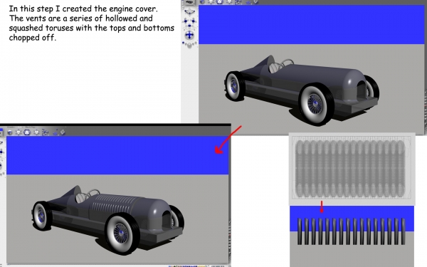 Creation of 1929 bentley racer: Step 6