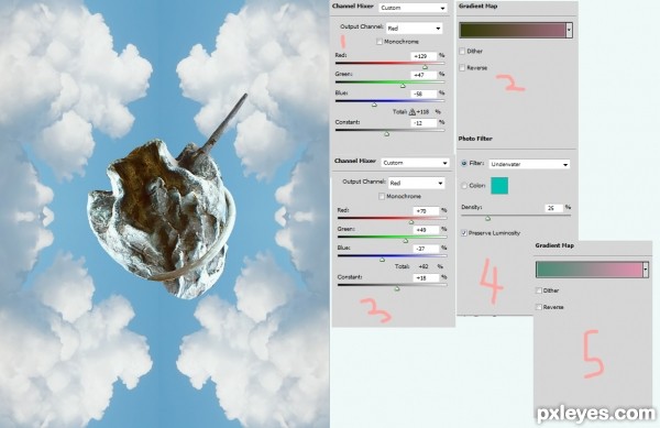 Creation of Floating Stone: Step 4