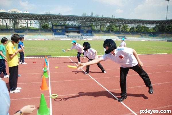 Creation of Black helmets sports day: Step 2