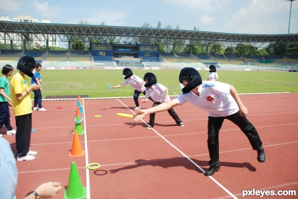 Creation of Black helmets sports day: Step 3