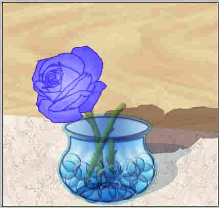 Creation of Blue Roses: Step 5