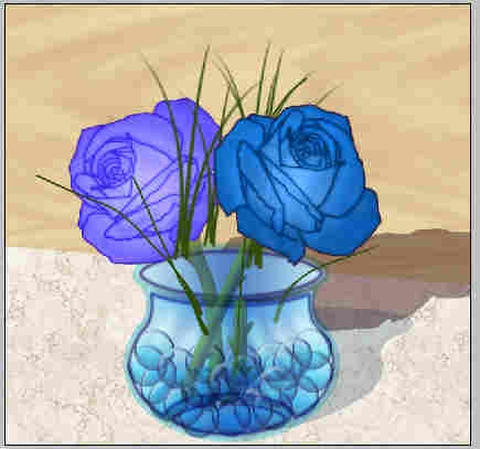 Creation of Blue Roses: Step 6