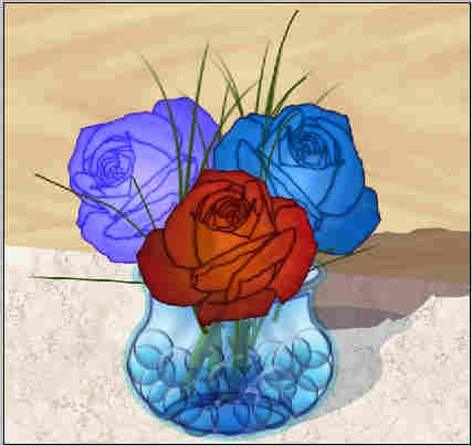 Creation of Blue Roses: Step 7