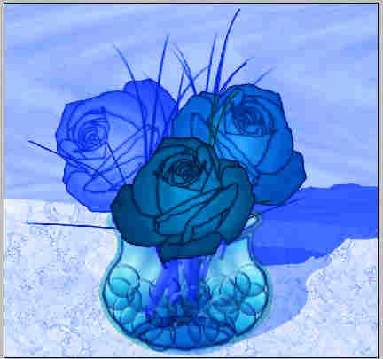 Creation of Blue Roses: Step 8