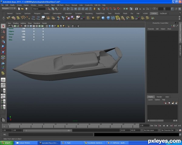 Creation of RaceBoat: Step 5