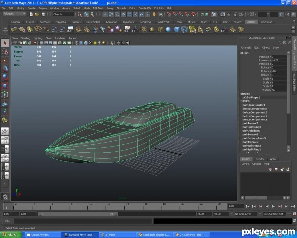 Creation of RaceBoat: Step 3