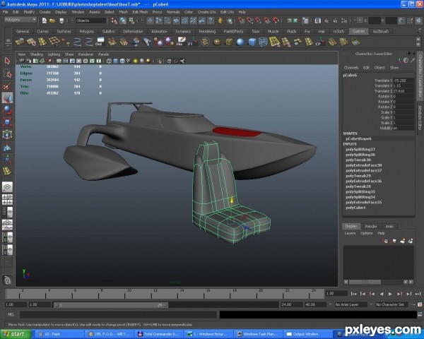 Creation of RaceBoat: Step 11