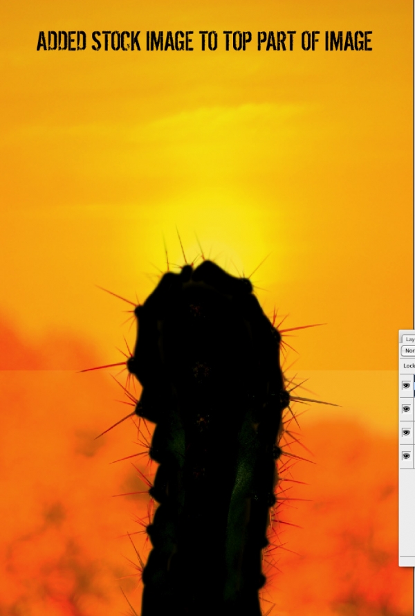 Creation of Sunset: Step 4