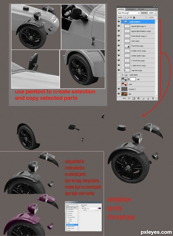 Creation of CONVERSE 1988 SPORTS CAR: Step 5