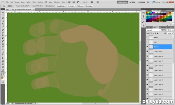 Creation of Deadman's Hand: Step 5