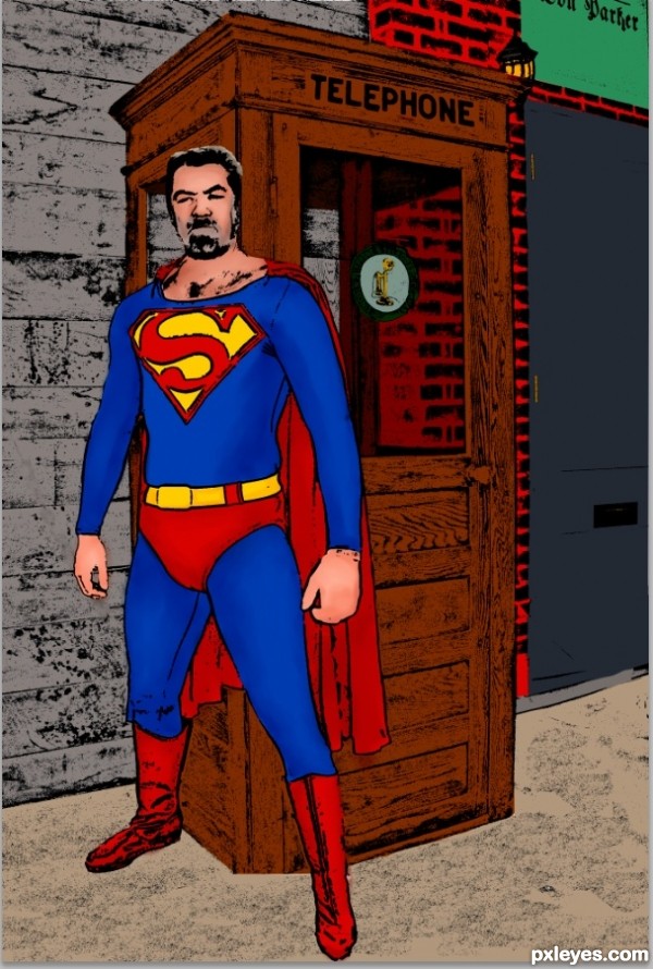 Creation of An Older Superman: Step 6