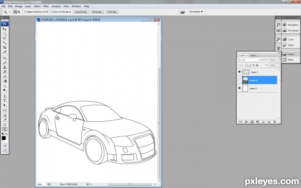 Creation of Cartoon Car: Step 2