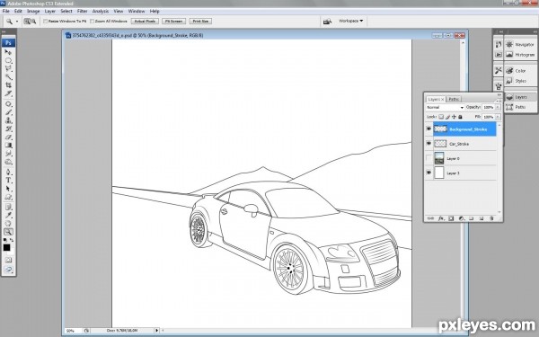 Creation of Cartoon Car: Step 3