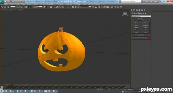 Creation of Angry pumpkin: Step 4