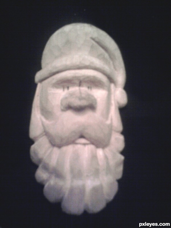 Creation of a whittle santa: Step 7