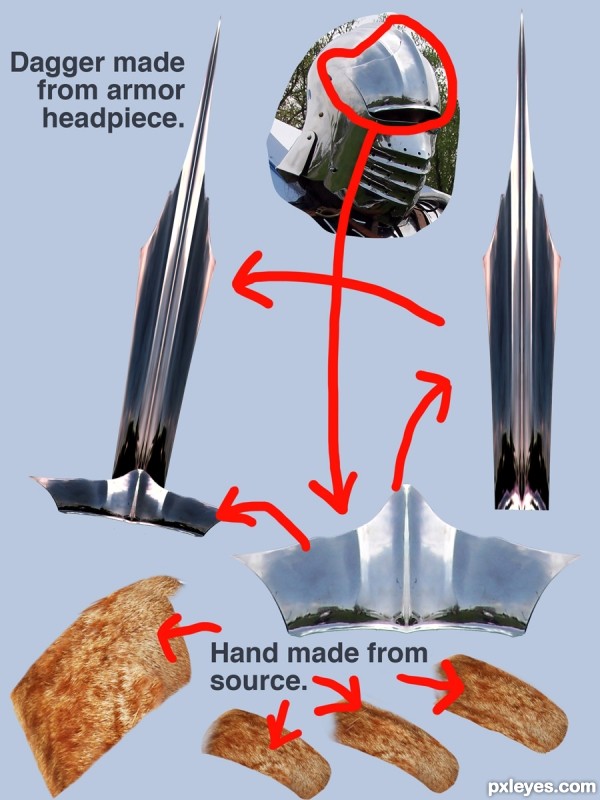 Creation of Kzinti Warrior: Step 4