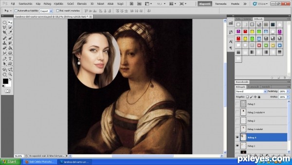 Creation of Angelina: Step 2