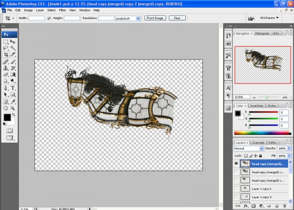 Creation of Festive Horse: Step 6