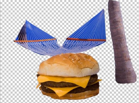 Creation of Cheeseburger Man: Step 4