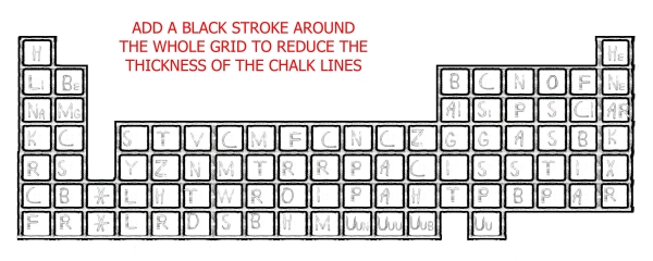 Creation of No Fonts with Bart Punishment: Step 8