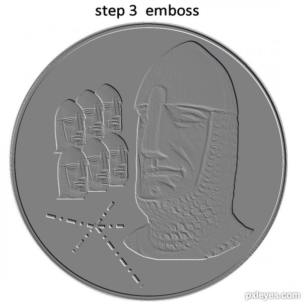 Creation of rare templar coin: Step 3