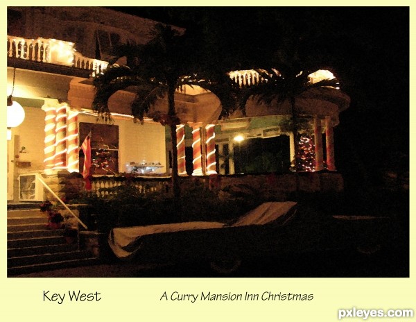 Creation of Key West Christmas Card: Final Result