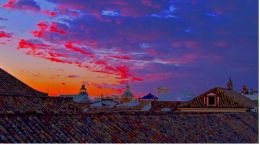 Sunset across the roof tops