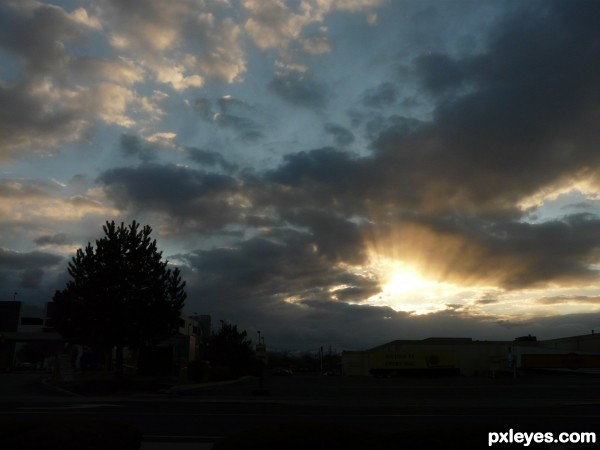 Creation of Late Evening Rays: Step 1