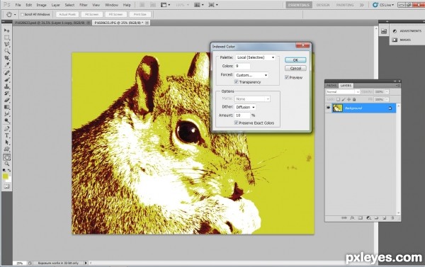 Creation of squirrel: Step 2